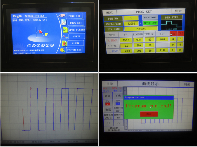 Cámara programable de prueba ambiental de choque térmico de temperatura alta y baja