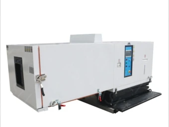 Gabinete de prueba de vibraci&oacute;n combinado clim&aacute;tico autom&aacute;tico est&aacute;ndar de la humedad de la temperatura del motor EN-60945